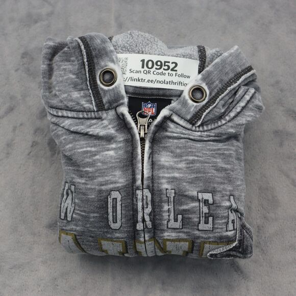NFL Sweater Womens Small Gray Lightweight Casual New Orleans Saints Football - Picture 16 of 16